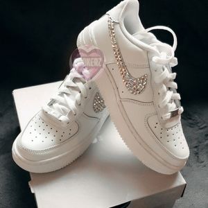 Bling Rhinestoned Nike Check Shoes